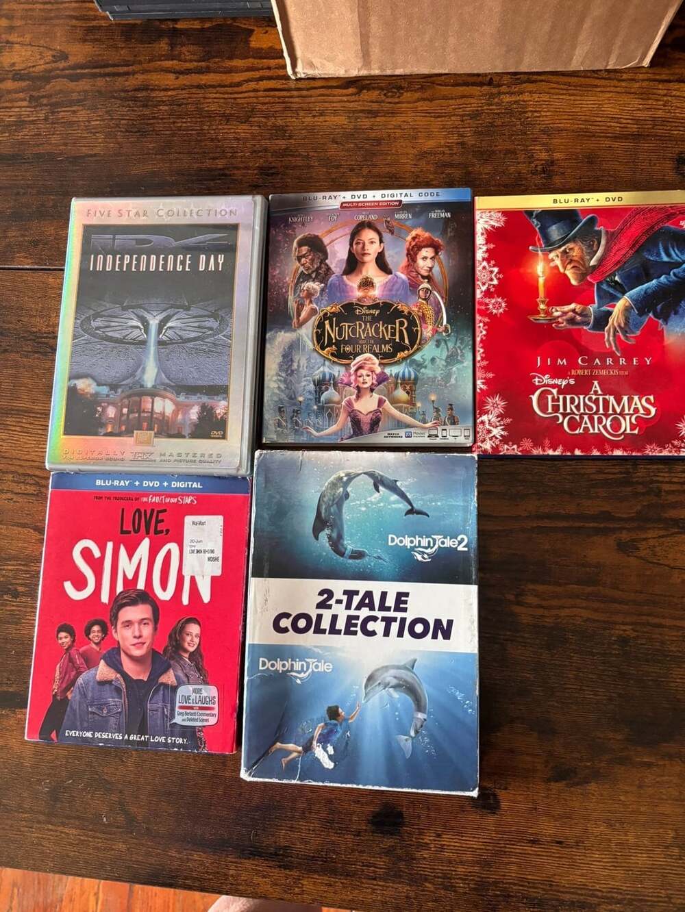 Lot of 5 Family Movie Blu-ray/DVDs